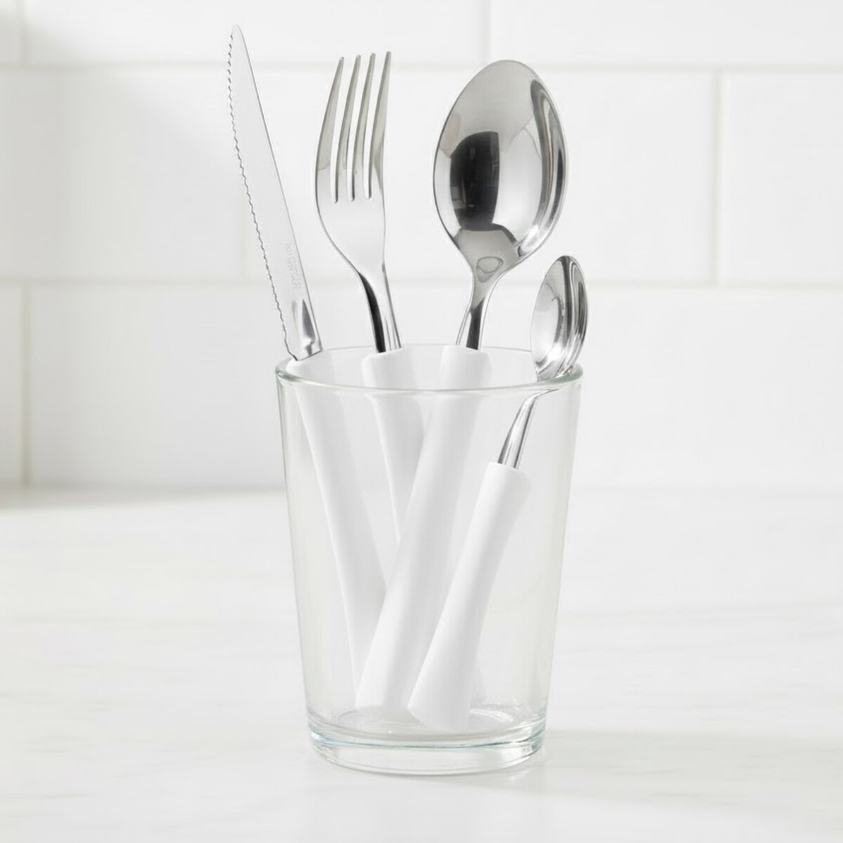 Juego cubiertos acero inox 12 piezas Inova - BLANCO 