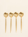 Cuchara Fiordo, Set 4 Un. Dorado Color Unico