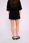 Short de algodón Negro