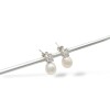 Caravanas Perlas-Plata 925-Con Perla y Zirconia- CA3226 Conperla