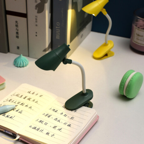Lámpara de lectura con pinza Verde