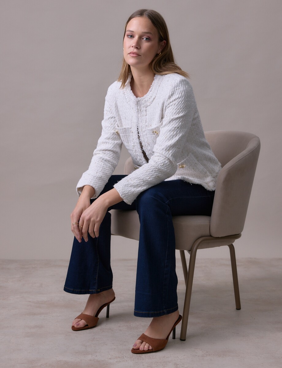 Chaqueta Boucle - Crudo 