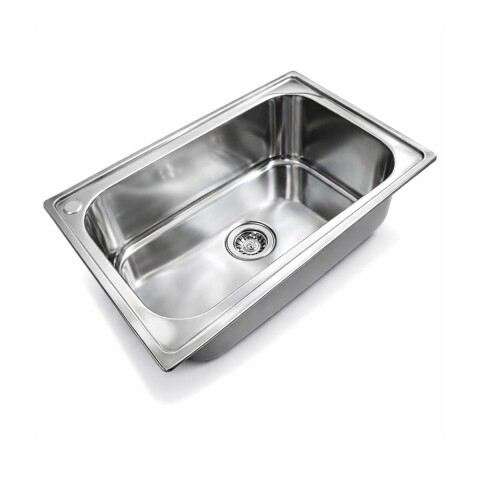 Pileta de cocina simple acero 73x50x22 cm Pileta De Cocina Simple Acero 73x50x22 Cm