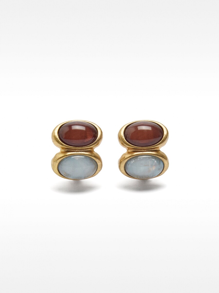 Pendientes Ovales Dobles multicolor