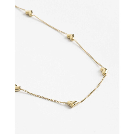 Collares Cortos Metal Dorado