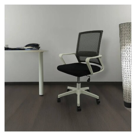 Silla de Escritorio Oficina Lumax Ryan Negro/Blanco