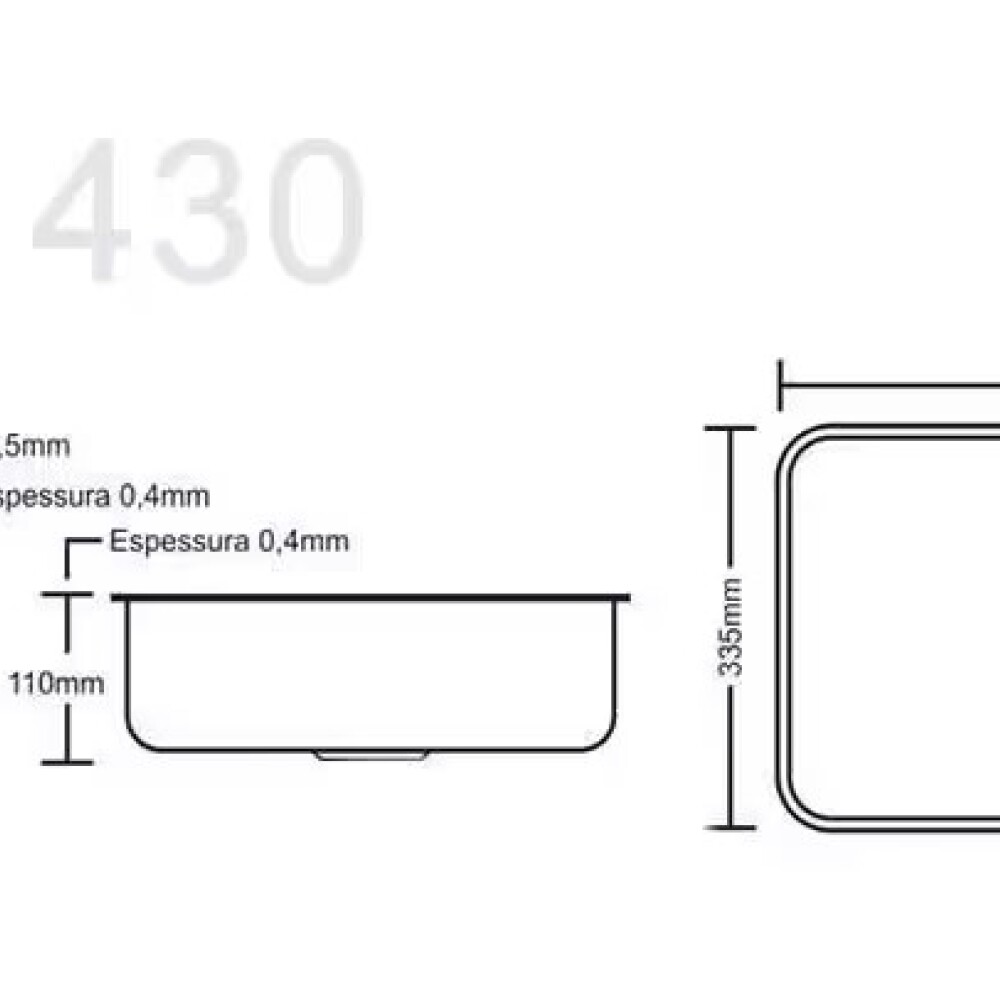 Pileta simple acero inox embutir 56x34x17 Forminox Pileta Simple Acero Inox Embutir 56x34x17 Forminox