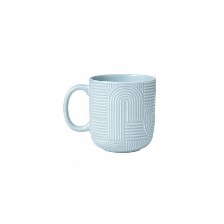 Taza de cerámica textura arcos Celeste