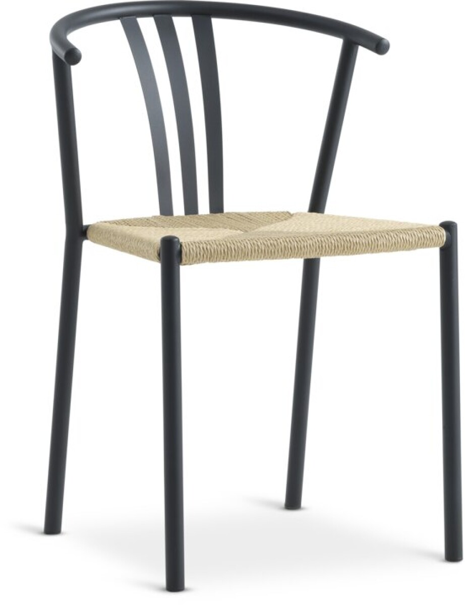 Silla de comedor JYDERUP negro/natural 