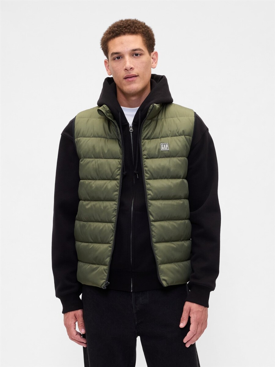 Chaleco Puffer Hombre - Army Jacket Green 