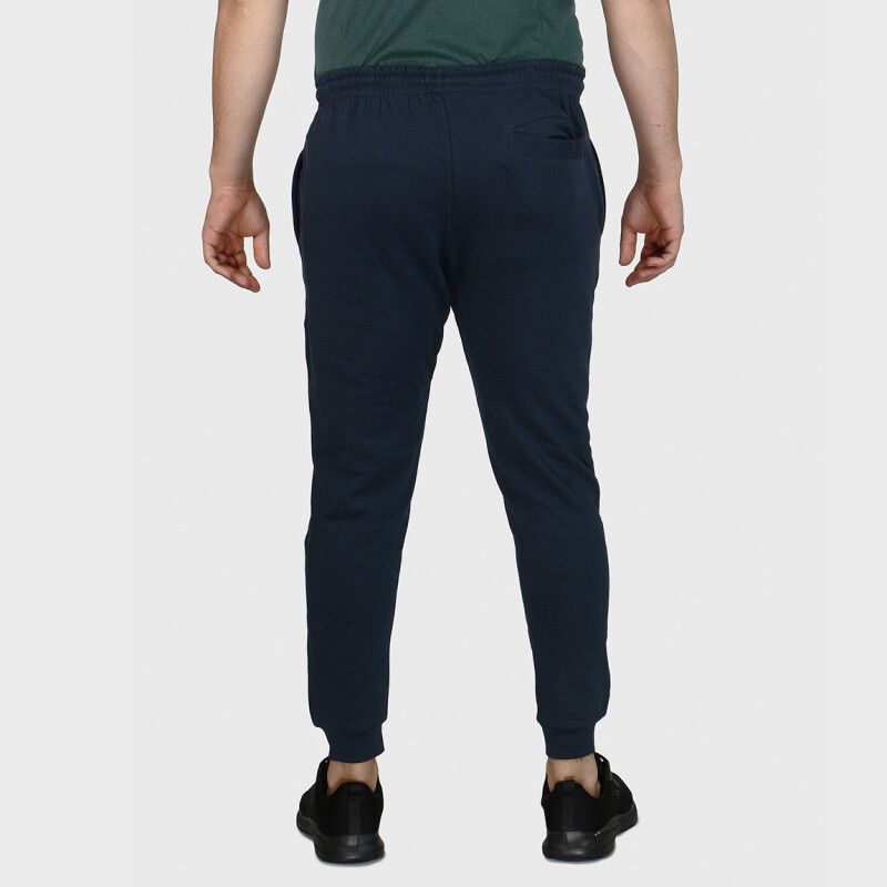 Austral Men Cotton With Fleece Jogging Pant- Navy Marino