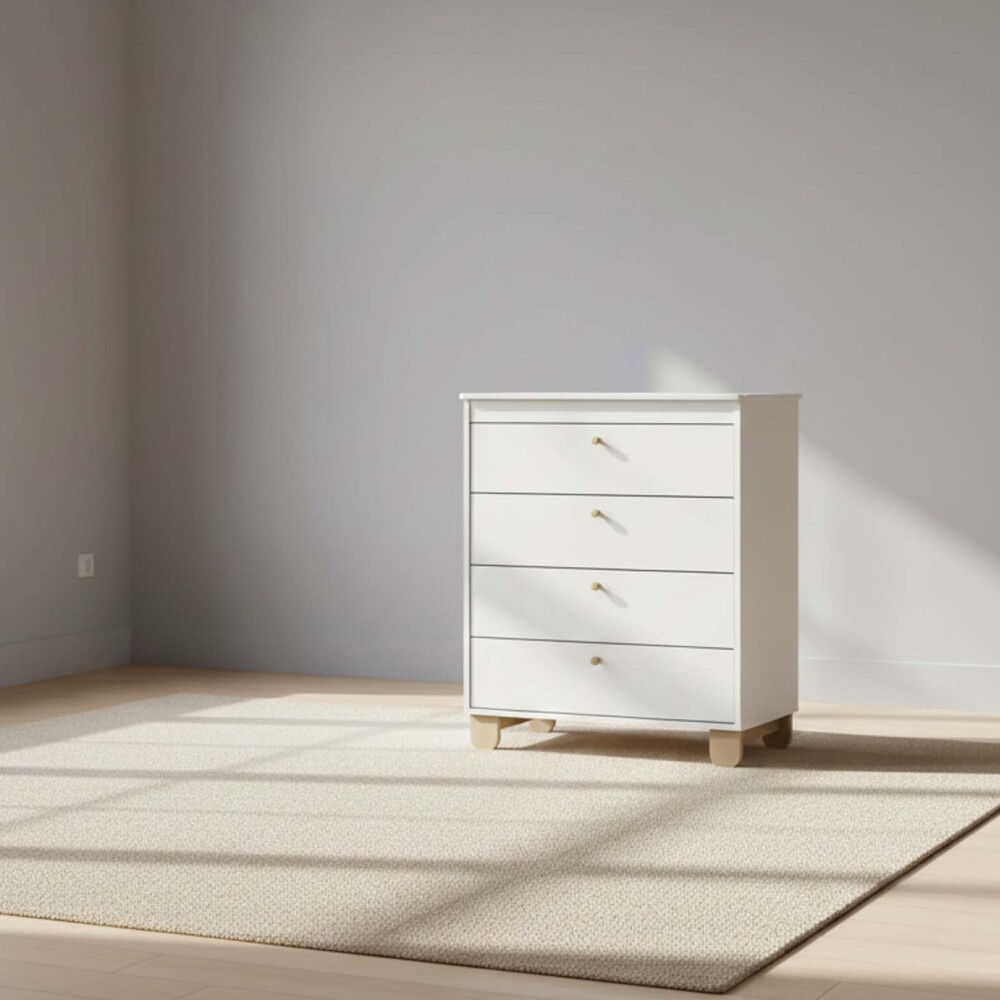 COMODA ZUPPY 20080 4C MDF-Y-MADERA NATURAL-BEIGE