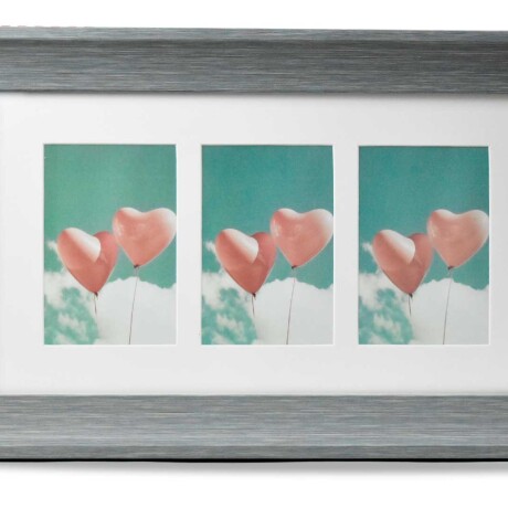 PORTARRETRATO MULTIPLE MADERA GRIS 3 FOTOS 48.7X30.7X2.2CM PARA FOTO 10X15CM 27145 PORTARRETRATO MULTIPLE MADERA GRIS 3 FOTOS 48.7X30.7X2.2CM PARA FOTO 10X15CM 27145