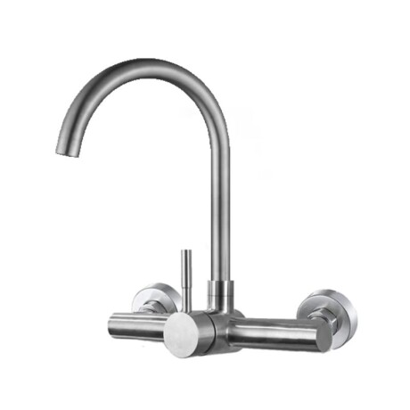 MEZCLADORA PARED PALITO 20 ACERO INOX SATINADA MEZCLADORA PARED PALITO 20 ACERO INOX SATINADA