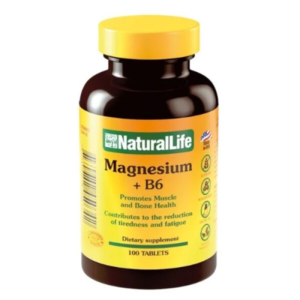 Magnesium + B6 Natural Life | 100 Comprimidos Magnesium + B6 Natural Life | 100 Comprimidos