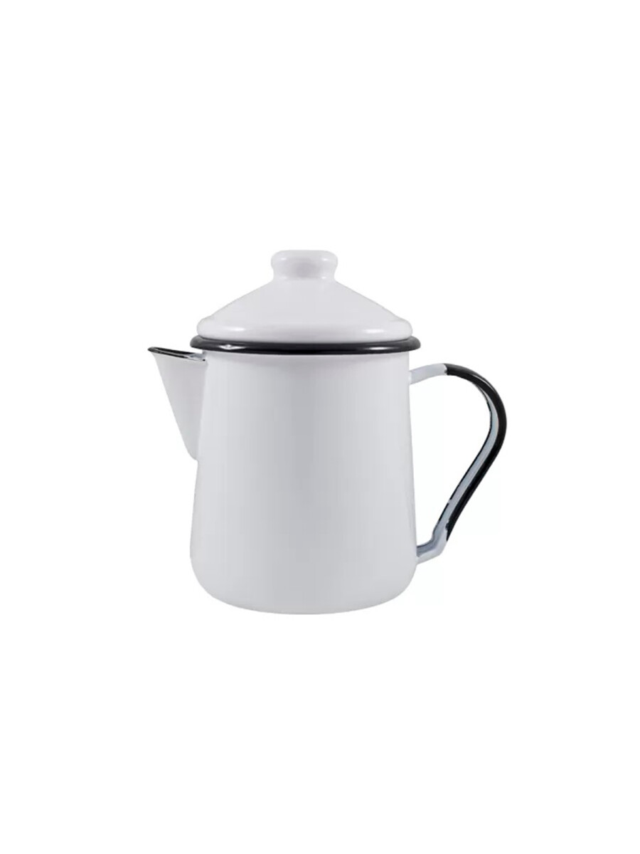 Jarra Lechera / Cafetera con Tapa - Blanco 