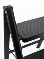 ESCALERA PLEGABLE DOS PELDAÑOS NEGRO
