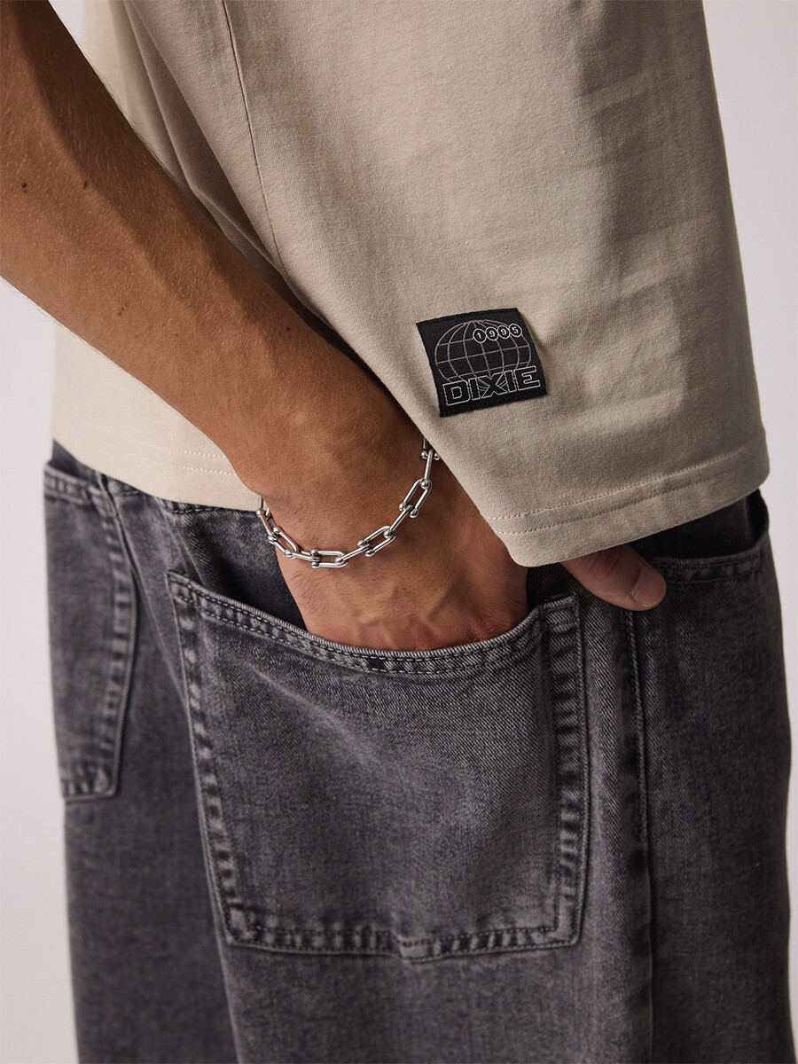 T-SHIRT LAMBREW26 DIXIE Gris Piedra