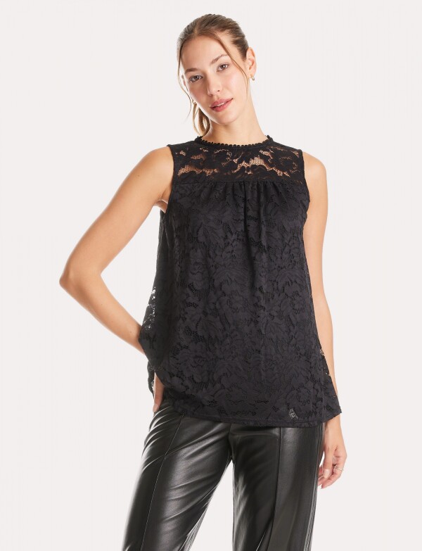 Blusa Encaje NEGRO