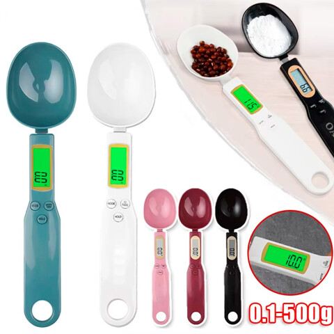 Cuchara balanza de cocina 500g pila incluida Cuchara Balanza De Cocina 500g Pila Incluida