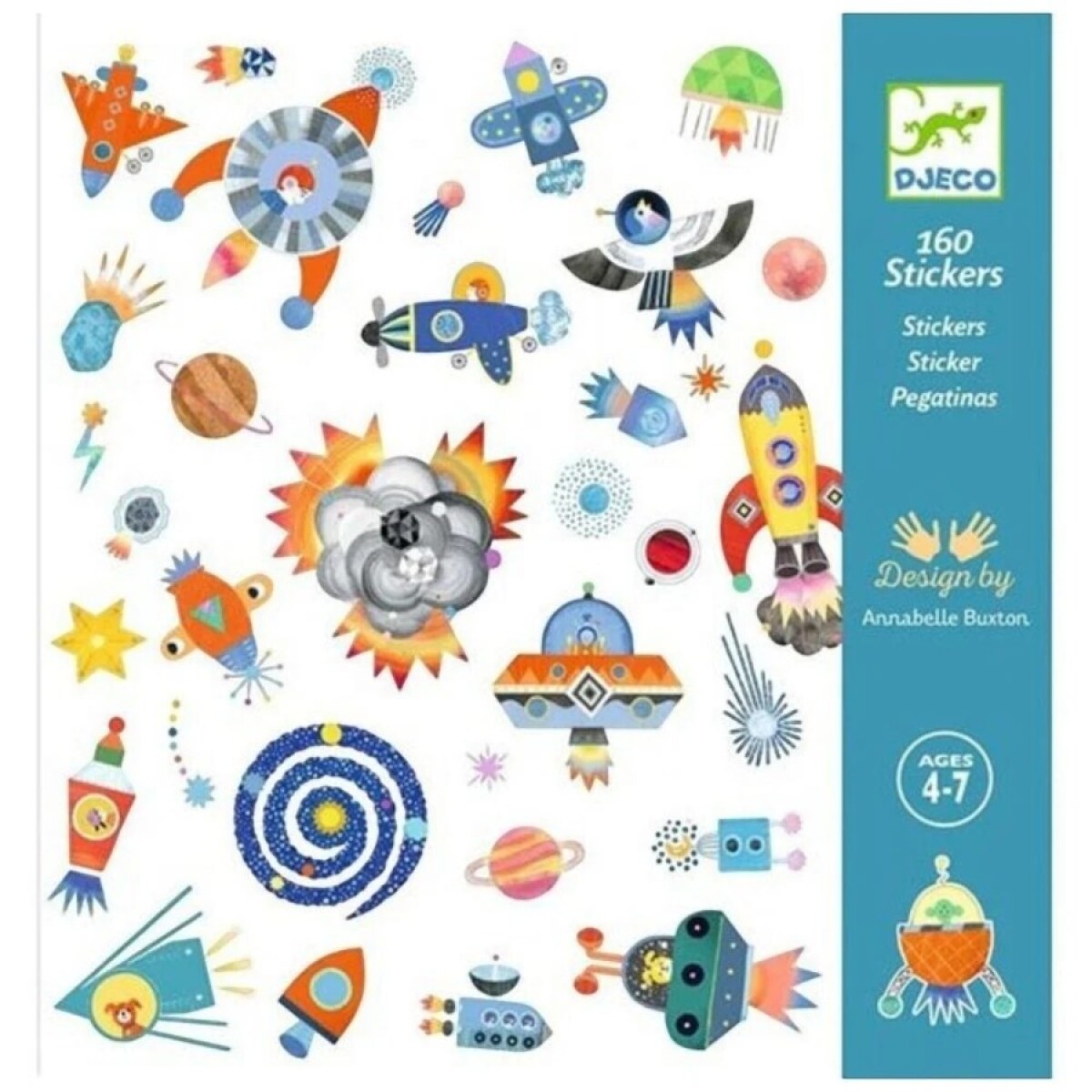 Stickers Djeco Pack 160 Pegatinas 