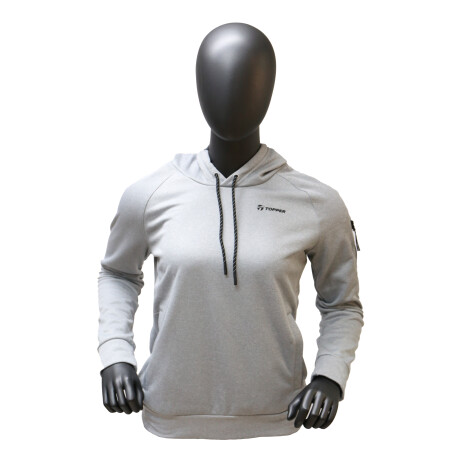 Canguro de Mujer Topper Poly Fleece Gris Melange
