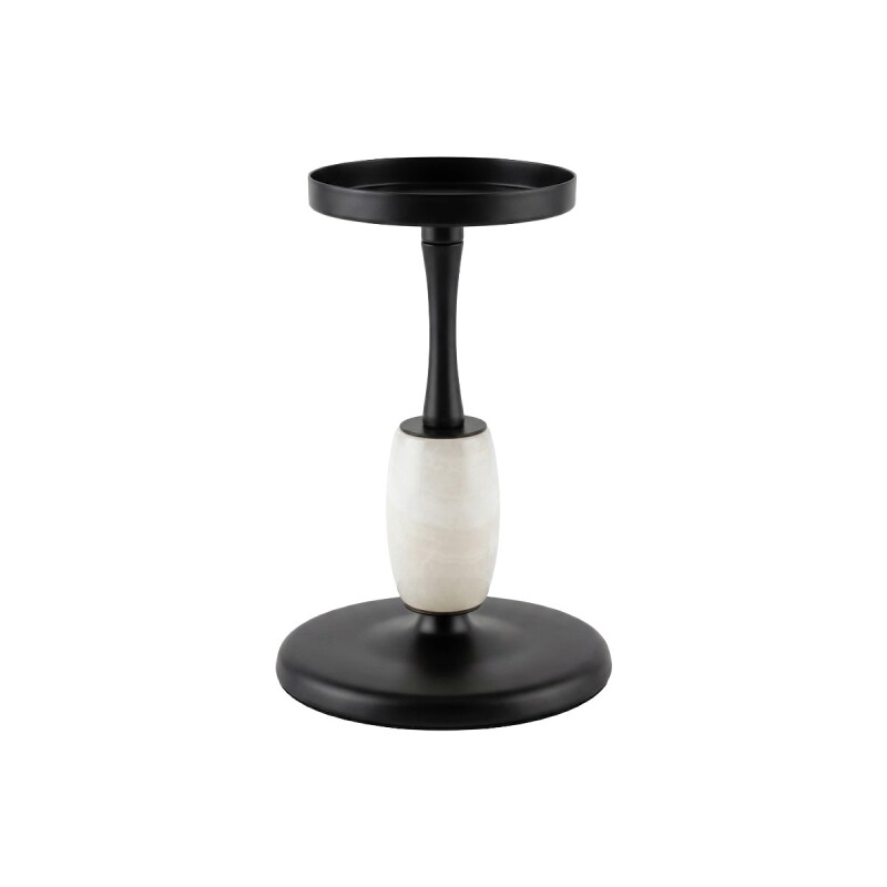 PORTA VELA METAL NEGRO C/DET PEQ Unica