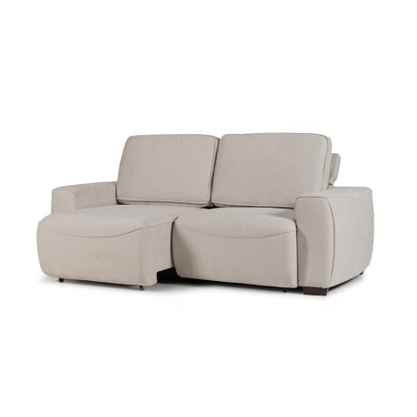 Sofá Adan (Retráctil) - Tela Microfibra - 2 módulos 9248 (Beige)