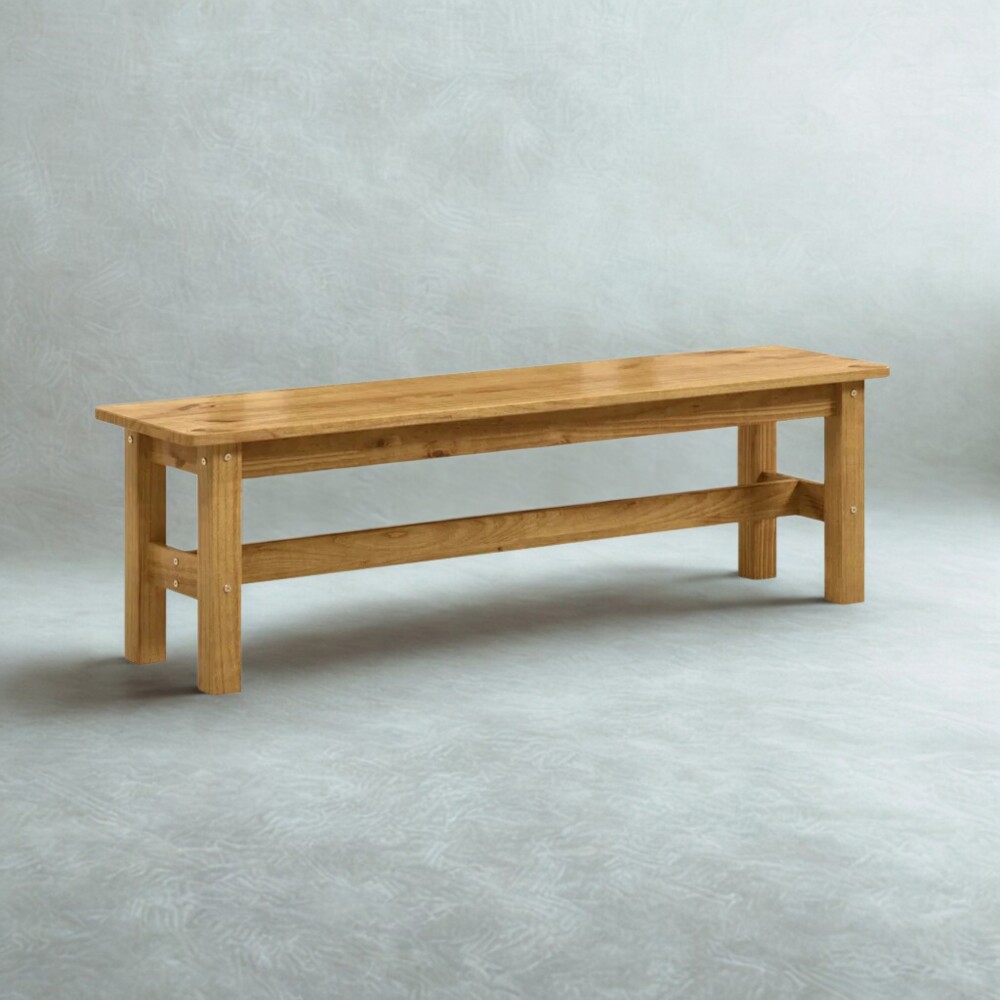 Banco de madera maciza 150 cm - Mónaco Banco de madera maciza 150 cm - Mónaco