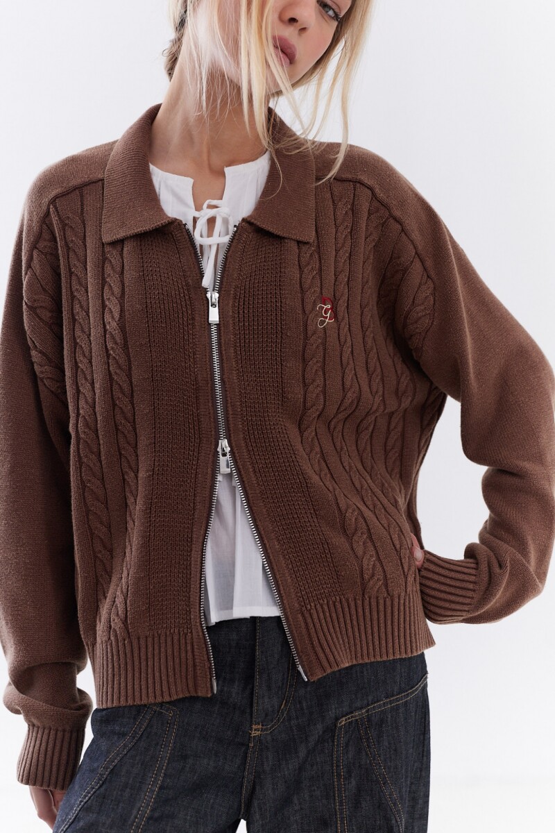 Sweater Dual Marrón