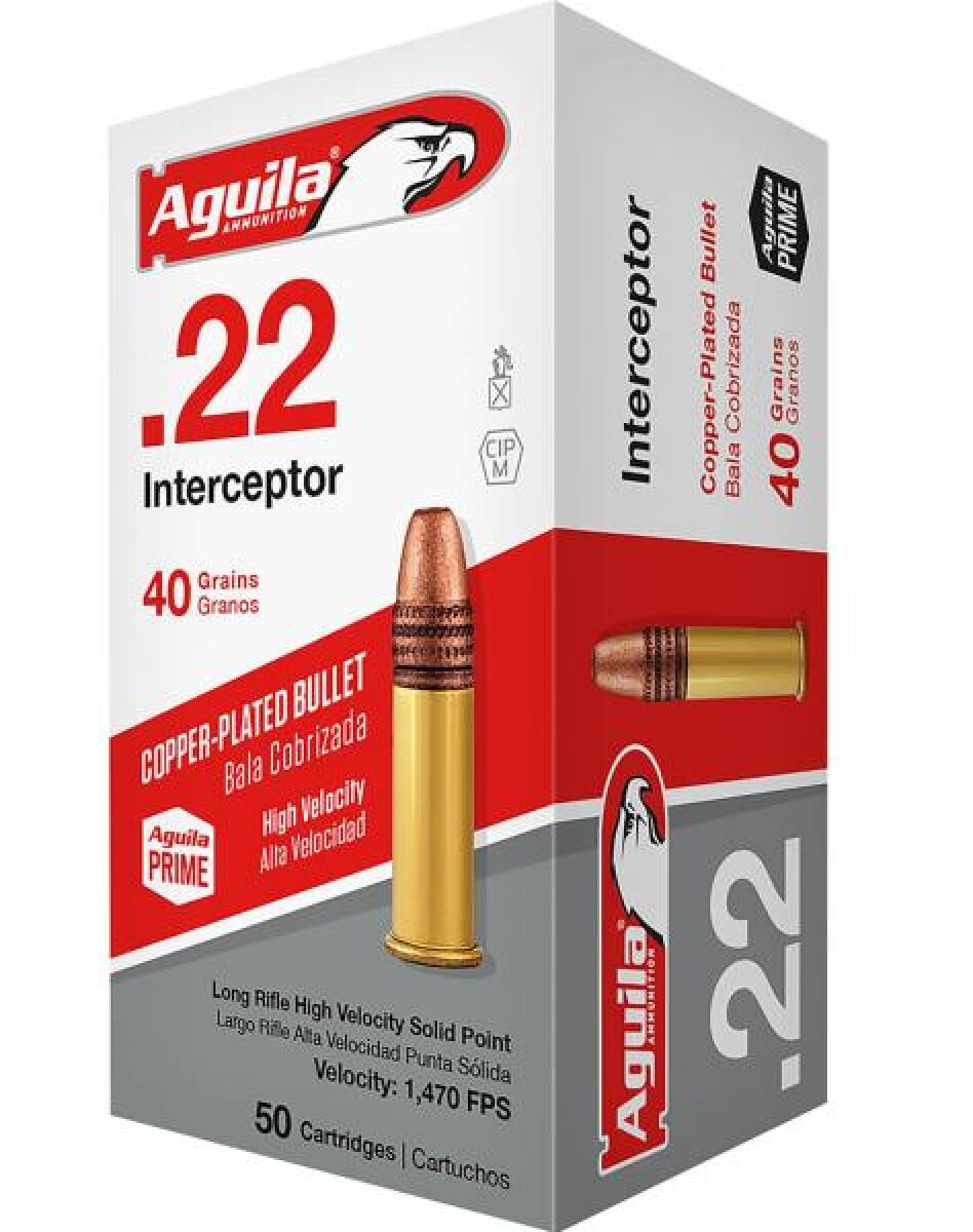 BALA AGUILA CAL 22LR MOD: INTERCEPTOR.- 