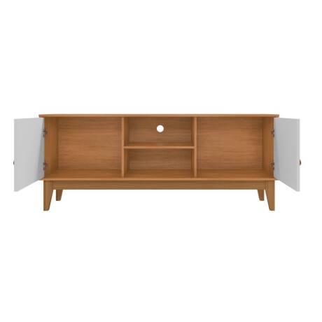 Rack Safira Plus Blanco y Cedro