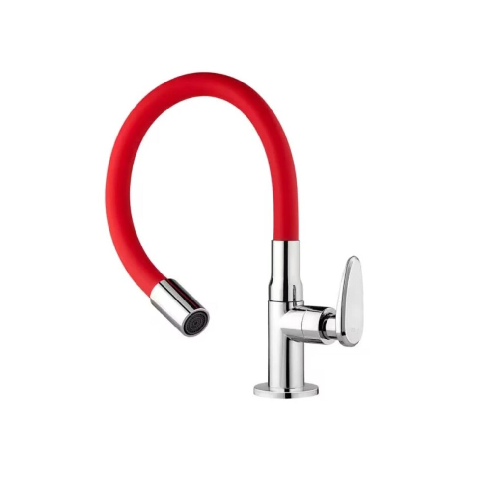 Grifo unitario mesa cocina ALLURE MOUVE cromo rojo Grifo Unitario Mesa Cocina Allure Mouve Cromo Rojo