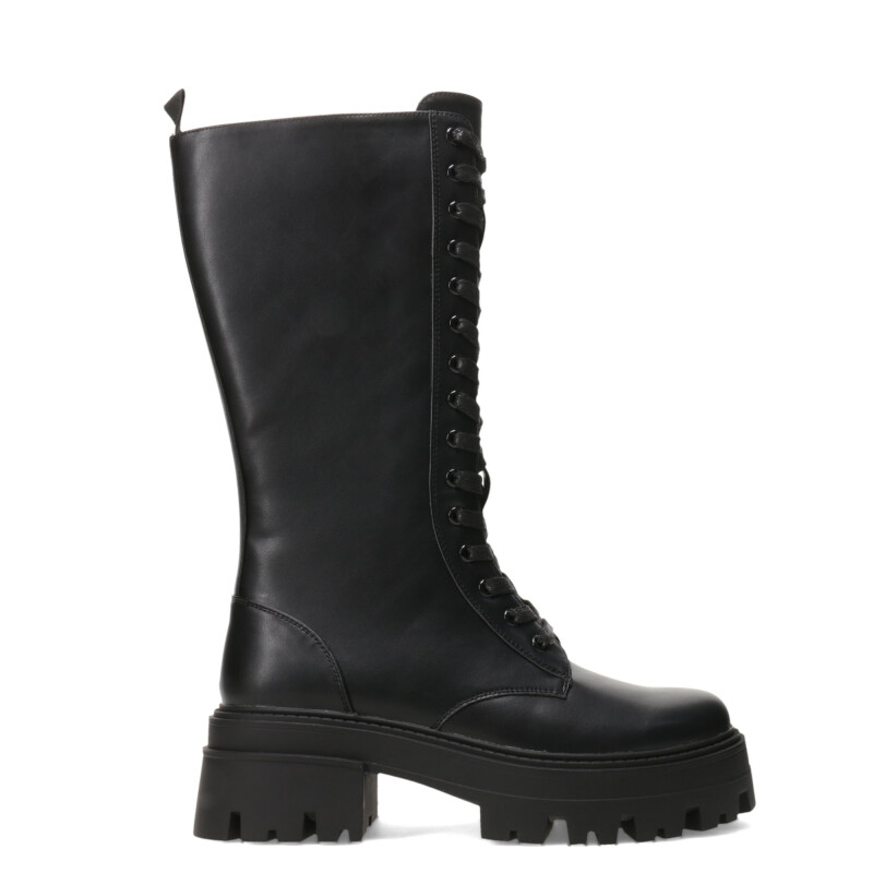 Botas de Mujer Miss Carol TOLLER de caña alta acordonada Negro