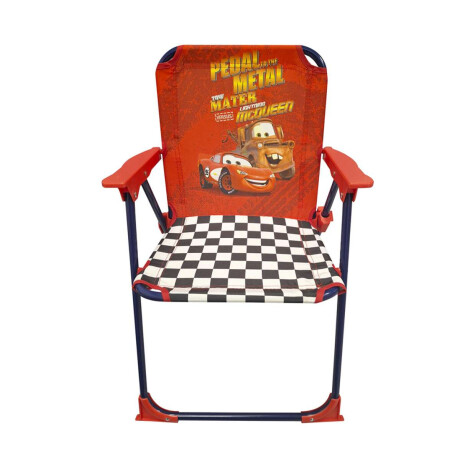 Silla Infantil Cars Plegable Para Playa Roja