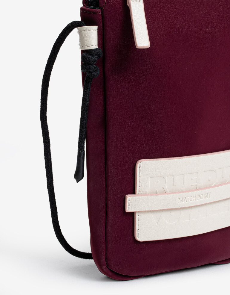 Marro chica varios Engomado Pouch Rue Du Voyage - Rojo Burdeaux
