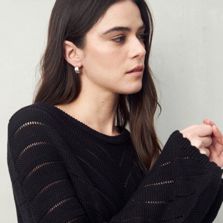 SWEATER CAPUCINE Negro
