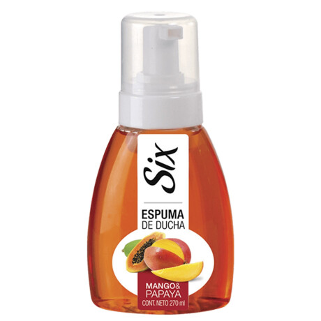 JABON ESPUMA DE DUCHA SIX 270 ML MANGO Y PAPAYA JABON ESPUMA DE DUCHA SIX 270 ML MANGO Y PAPAYA