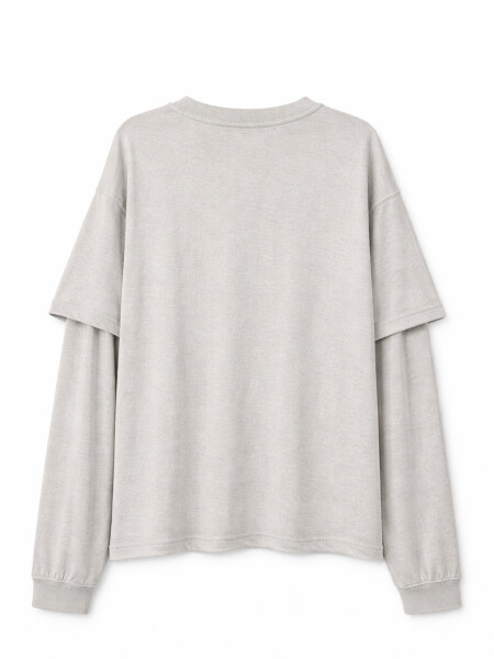 REMERA XELORA VERDE GRISACEO