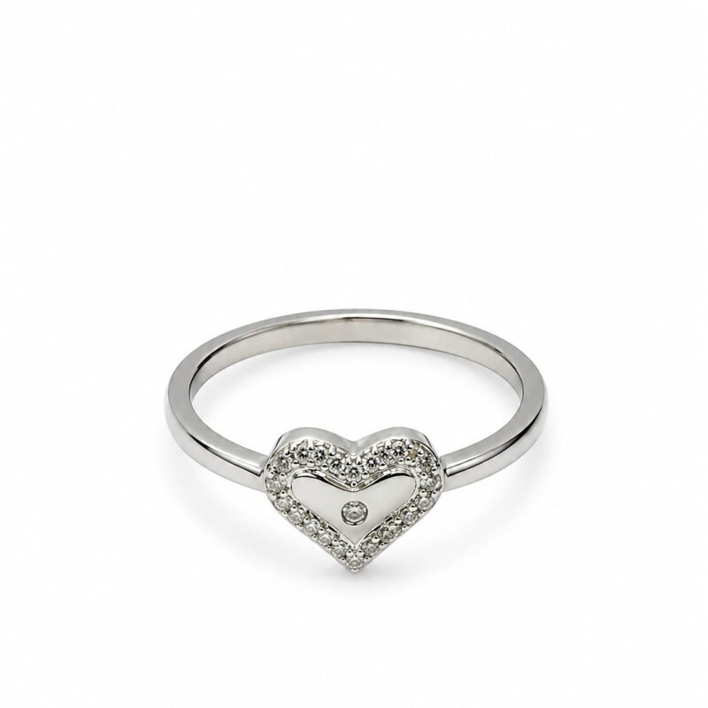 Anillo con corazón al centro Anillo con corazón al centro