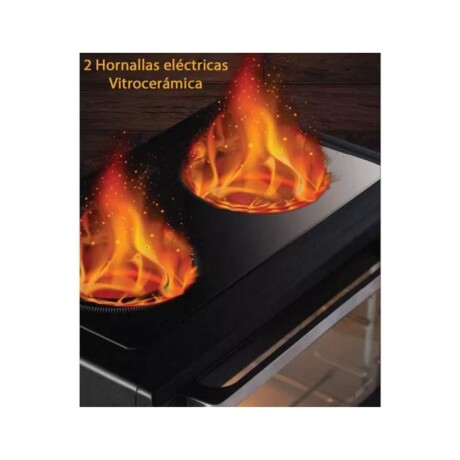 HORNO ELECTRICO ELDOM SOBRE MESADA CON DOS DISCOS VITROCERAMICA HORNO ELECTRICO ELDOM SOBRE MESADA CON DOS DISCOS VITROCERAMICA