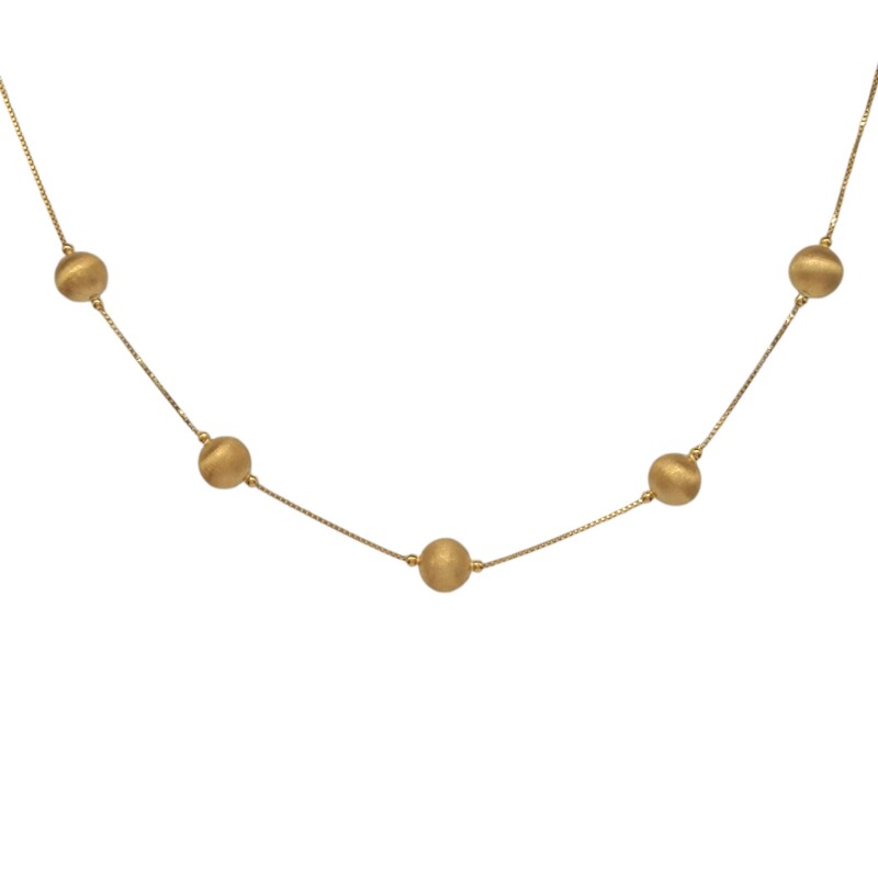 Conjunto Bolitas-Oro bajo-Sin piedra-CJ8024 Sinpiedra
