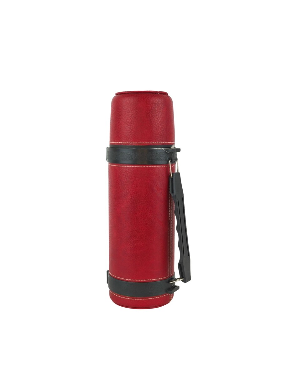Termo de acero forrado 1 litro - Rojo 