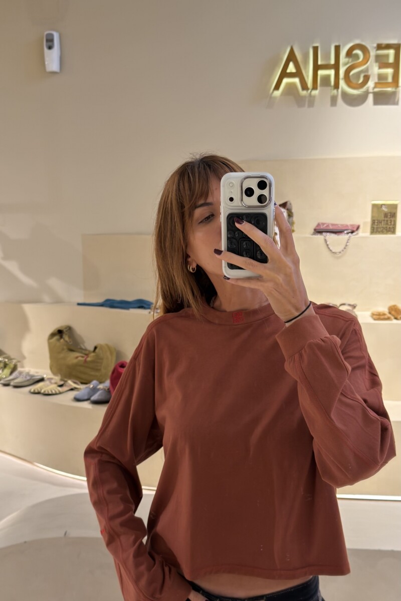 Remera NewPatch Marron