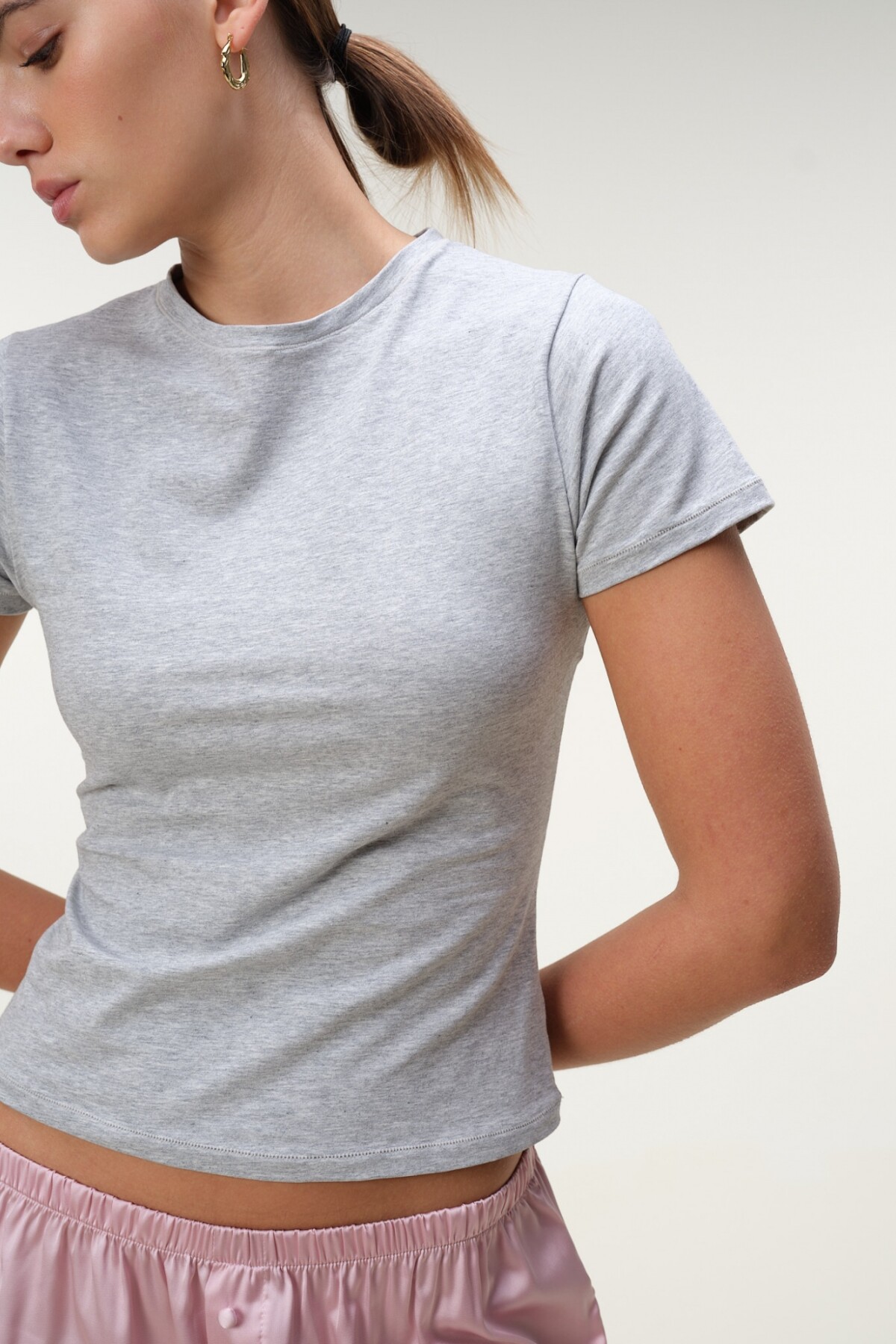 Remera Berlín Gris Melange