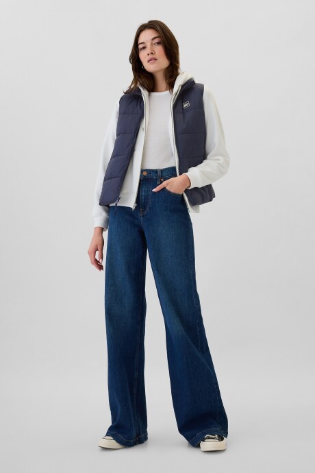 Chaleco Logo Gap Mujer Navy Uniform