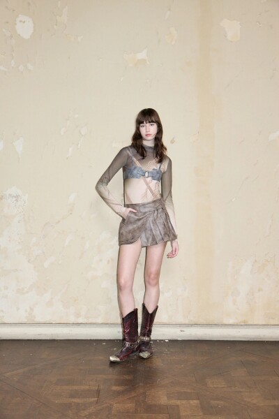 SCALABRINI SKIRT Marron