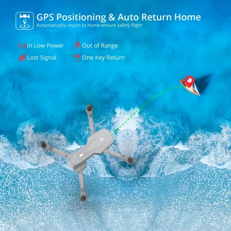 Drone Holy Stone Hs175 Gps 2k 22min 350m BLANCO