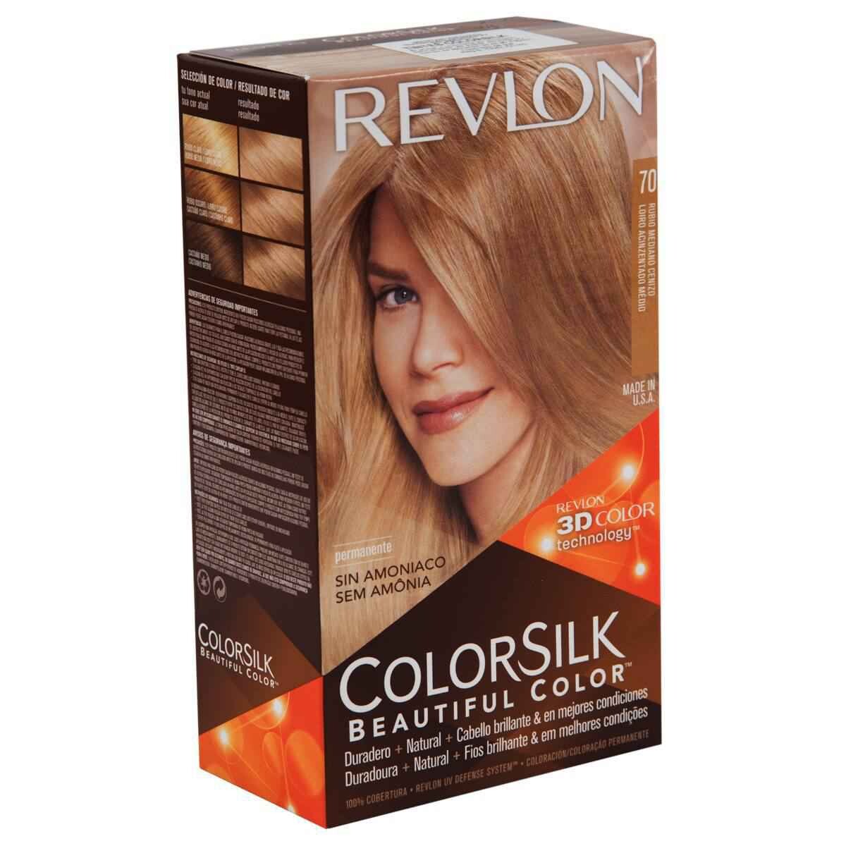 REVLON COLORSILK MEDIUM ASH BLONDE N70 