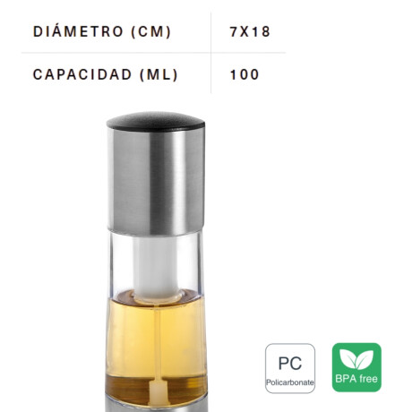 Pulverizador de aceite 100 ml. Pulverizador de aceite 100 ml.